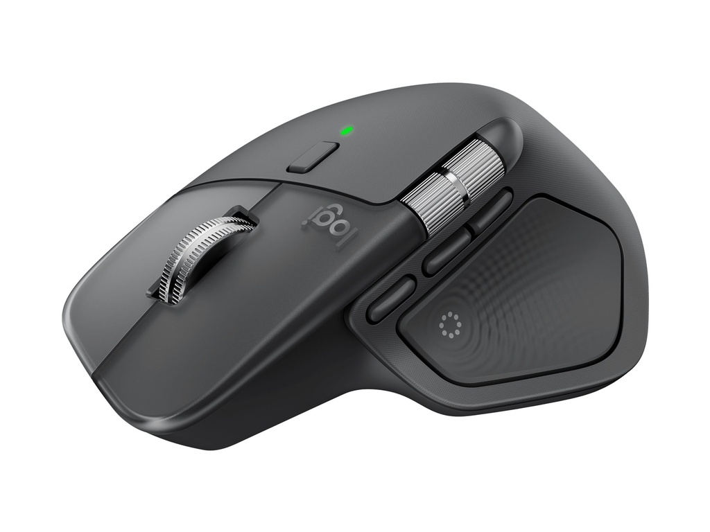 [910-007594] Logitech MX Master 4 - Maus - 8 Tasten - kabellos - Bluetooth, 2.4 GHz - kabelloser Empfänger (USB)