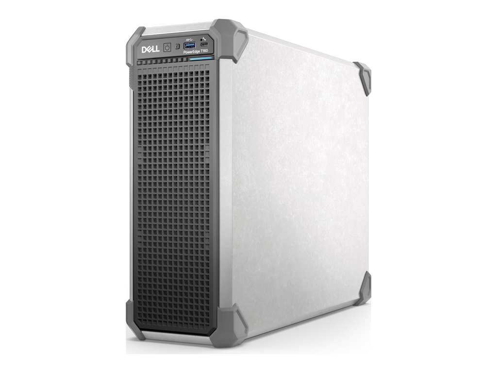 Dell PowerEdge T160 - Server - Compact Tower - 1-Weg - 1 x Xeon 6315P / 2.8 GHz - RAM 16 GB - HDD 2 TB - G200eW - 1GbE - kein Betriebssystem - Monitor: keiner - Schwarz - BTP - Dell Smart Selection, Dell Smart Value - mit 3 Jahre Basis Vor-Ort (DE - 1 Jahr)
