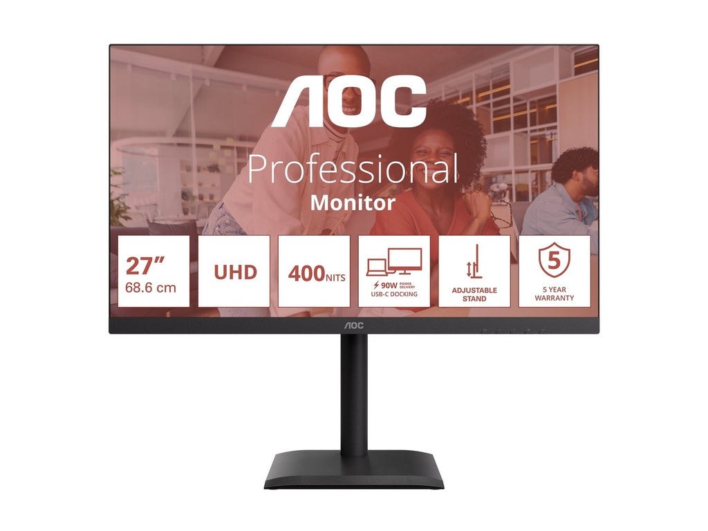 AOC U27E4CV - E4 Series - LED-Monitor - 68.6 cm (27")