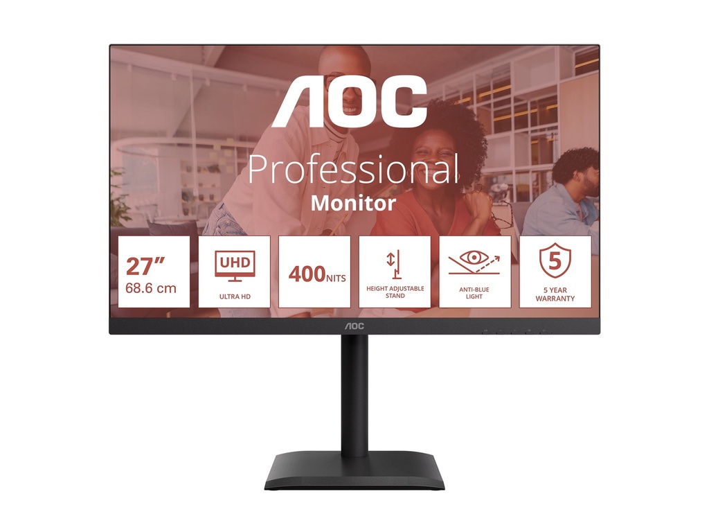 AOC U27E4CV - E4 Series - LED-Monitor - 68.6 cm (27")