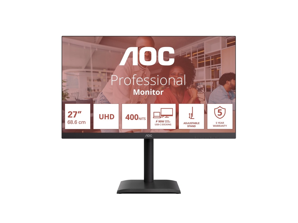 AOC U27E4CV - E4 Series - LED-Monitor - 68.6 cm (27")