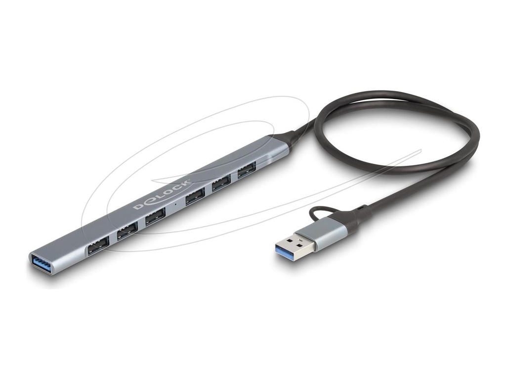 [64273] Delock Hub - schlank, mit USB Typ-C oder USB