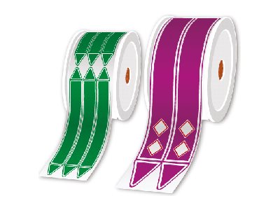 Brother Durchsichtig - 52 x 450 mm 130 Etikett(en) (1 Rolle(n)