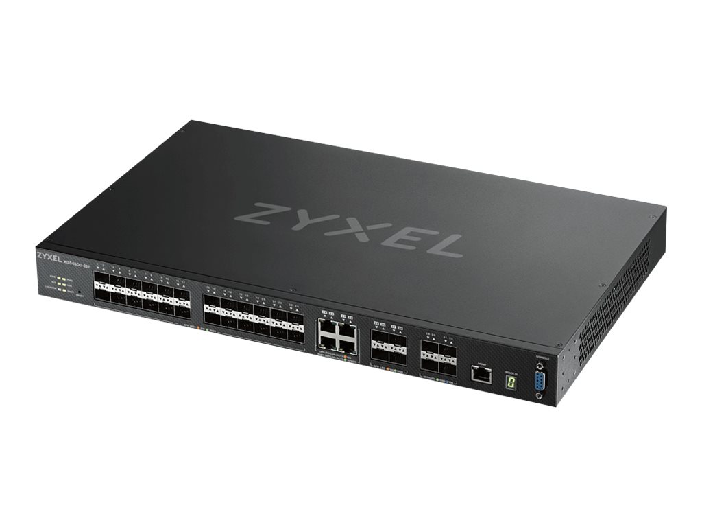 ZyXEL XGS4600-32F - Switch - L3 - managed - 24 x Gigabit SFP + 4 x Combo Gigabit Ethernet/Gigabit SFP + 4 x 10 Gigabit SFP+