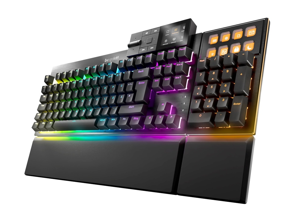 Be Quiet! Dark Mount - Tastatur - 100% - mit Mediendock, customizable display keys