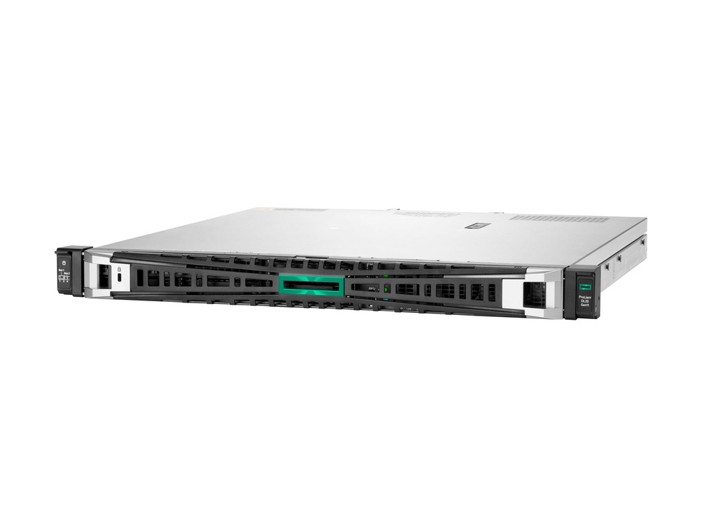 [P87466-425] HPE ProLiant DL20 Gen11 - Server - Rack-Montage - 1U - 1-Weg - 1 x Xeon 6333P / 3.1 GHz - RAM 32 GB - SATA/SAS/NVMe - Hot-Swap 6.4 cm (2.5")