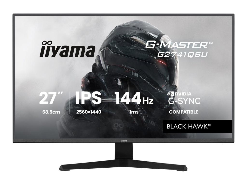 Iiyama G-MASTER Black Hawk G2741QSU-B1 - LED-Monitor - Gaming - 68.6 cm (27")