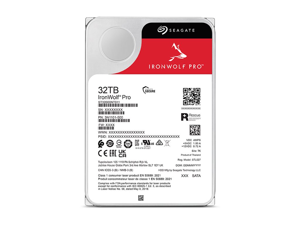 [ST32000NT000] Seagate IronWolf Pro ST32000NT000 - Festplatte - 32 TB - intern - 3.5" (8.9 cm)