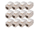 DIGITUS CAT 6A  Kompakt-Keystone Modul, geschirmt, werkzeugfreier Montageanschluss, 12 Stk.