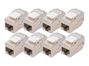 DIGITUS CAT 6A  Kompakt-Keystone Modul, geschirmt, werkzeugfreier Montageanschluss. 8 Stk.