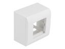 Delock Easy 45 - Aufputzbox - 2 Module - weiß