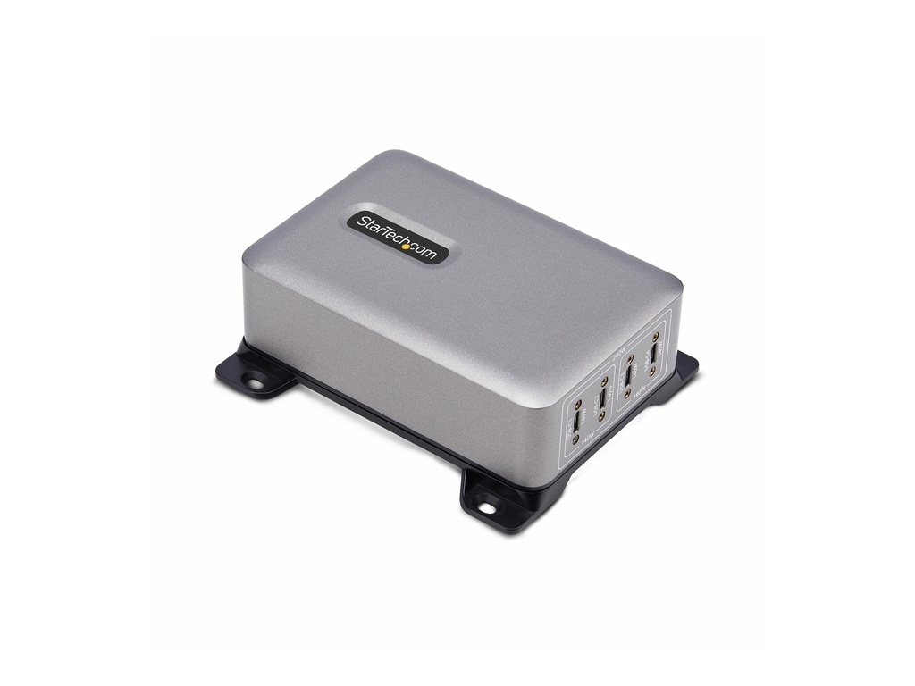 StarTech.com 4-Port USB-C Charger, 240W Total, Single Port 140W EPR - Netzteil - mit Oberflächenmontagehalterung - 240 Watt - 5 A - Power Delivery 3.1 - 4 Ausgabeanschlussstellen (24 pin USB-C)
