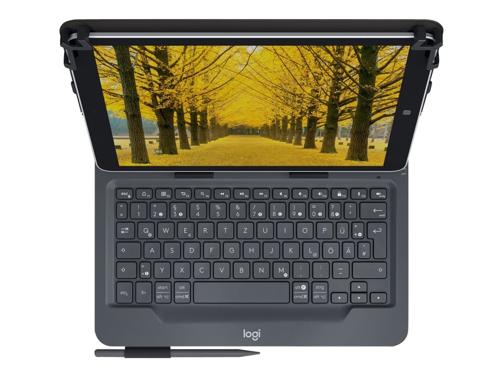 Logitech Universal - Tastatur und Foliohülle - kabellos - Bluetooth 3.0 - QWERTZ - Deutsch (Schweiz)