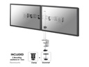 Neomounts NM-D135D - Befestigungskit - Voll beweglich - für 2 LCD-Displays - weiß - Bildschirmgröße: 25.4-68.6 cm (10"-27")
