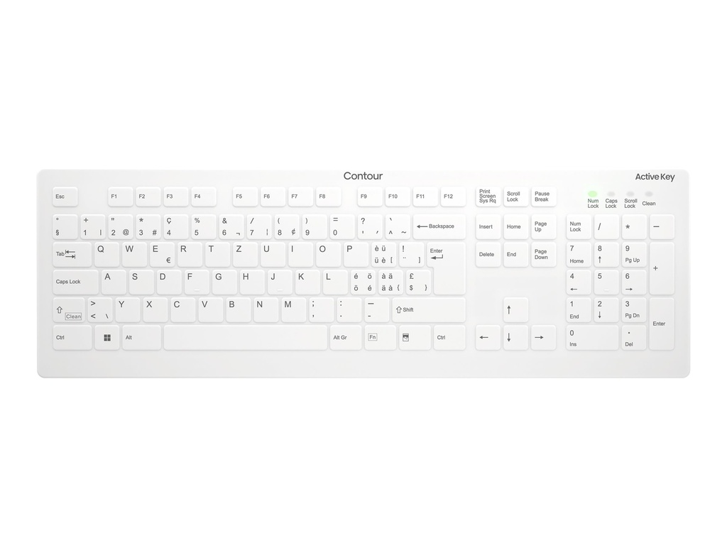Cherry Contour Active Key QuickClean AK-C8112 - Tastatur