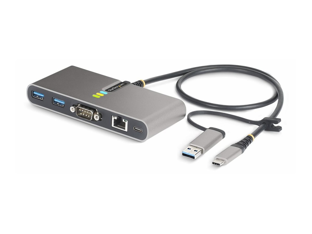 [5G2A1SGBB-USB-C-HUB] StarTech.com 2-Port USB-C/USB-A Hub with GbE