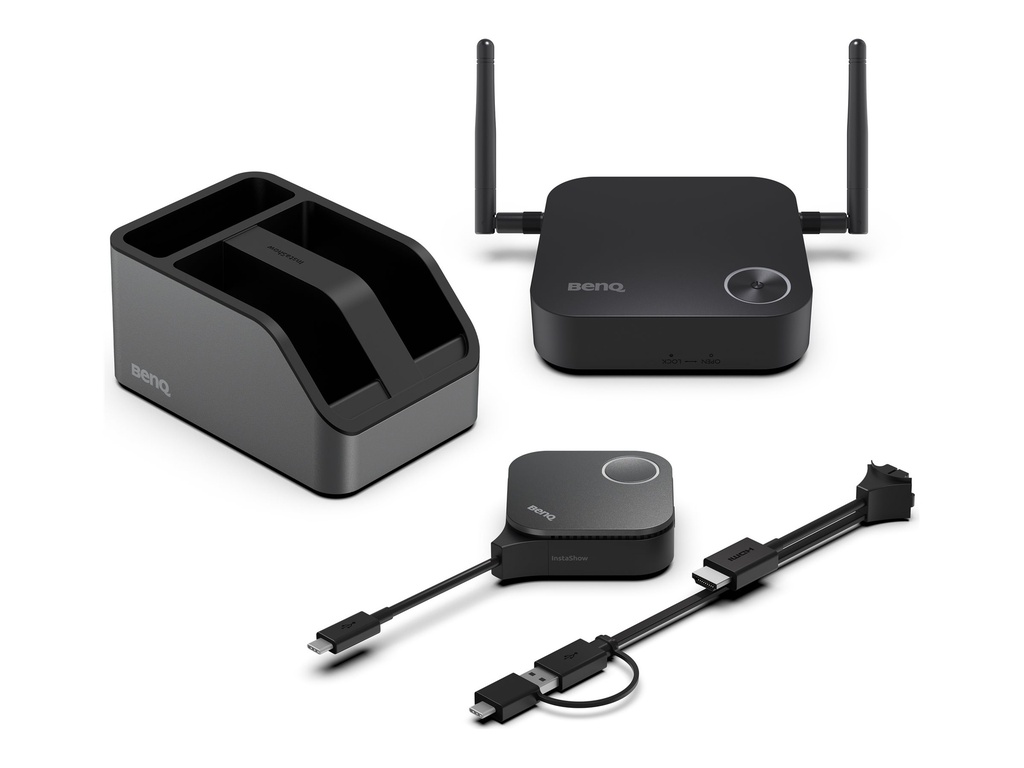 BenQ InstaShow WDC15 - Für Huddle- und Kleine Räume - Kit für Videokonferenzen (InstaShow Taste, InstaShow Empfänger)