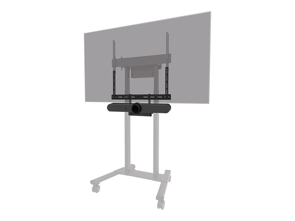 Neomounts AV60-500BL - Befestigungskit (Montageklammer, Laptop-Ablage) - für Videobar / Laptop - Universal - Schwarz - Bildschirmgröße: 109.2-279.4 cm (43"-110")