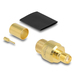 Delock SMA Buchse zum Crimpen LMR400 mit Schrumpfschlauch