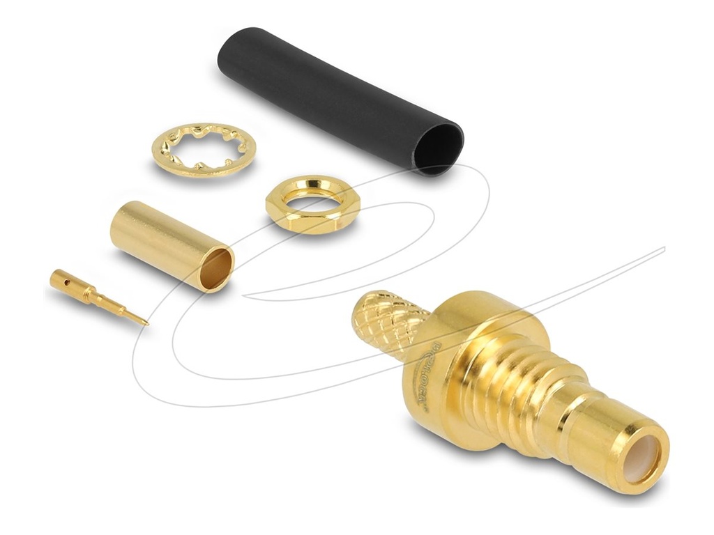 Delock Antennenanschluss - SMB (W) Bulkhead