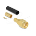 Delock RP-SMA Stecker zum Crimpen LMR200mit passendem Schrumpfschlauch