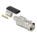 Delock BNC Buchse zum Crimpen RG-59mit passendem Schrumpfschlauch