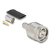 Delock TNC Stecker zum Crimpen RG-59mit passendem Schrumpfschlauch