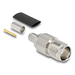 Delock TNC Buchse zum Crimpen RG-59 mit Schrumpfschlauch
