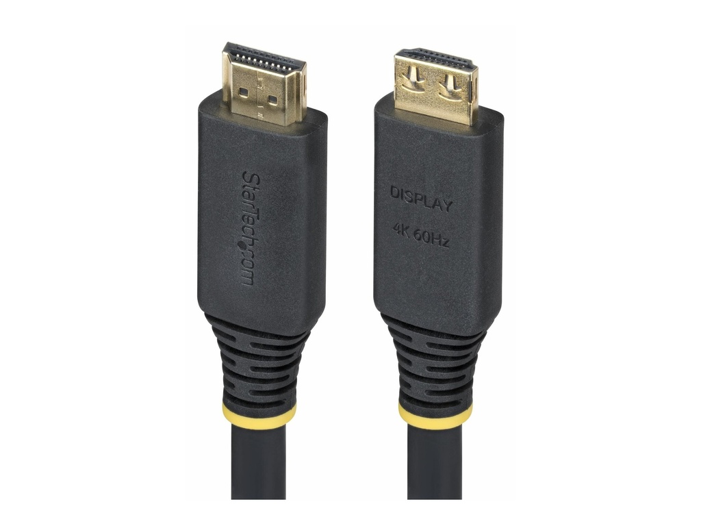 StarTech.com High Speed - HDMI-Kabel - HDMI männlich zu HDMI männlich - 10 m - abgeschirmt - Schwarz - halogenfrei, aktiv, 4K60Hz-Unterstützung, 1440p (UWQHD)
