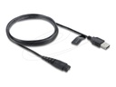 Delock Stromkabel - USB (M) zu 2-polig (M)