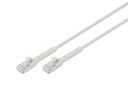 DIGITUS CAT 6A F-FTP abwinkelbares Patchkabel, Kupfer, 1,5 m, grau
