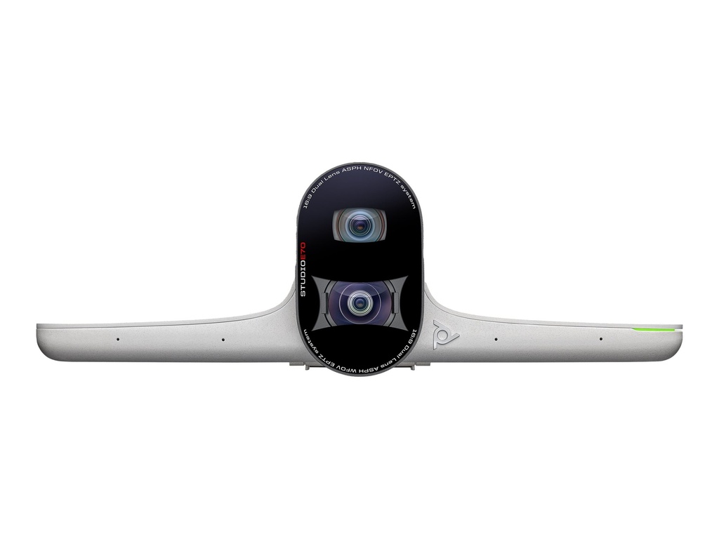 Poly HP Poly Studio E70 - Zoom Room Intelligent Director Camera Kit - Videokonferenz-Leiste - Certified for Zoom Rooms Intelligent Director - weiß - power adapter included (Packung mit 3)