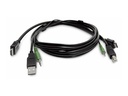 StarTech.com Adapterkabel - TAA-konform - HDMI, USB Typ A, 3,5 mm Audioanschluss männlich zu HDMI, USB Type B, 3,5 mm Audioanschluss männlich