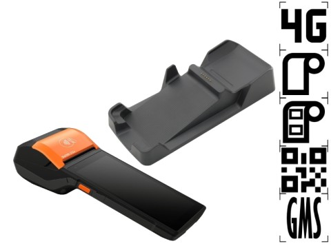 Sunmi V2s LG 2D - 5.5" Display Android 11 mit GMS Bon-/Etikettendrucker - Android - Micro SD