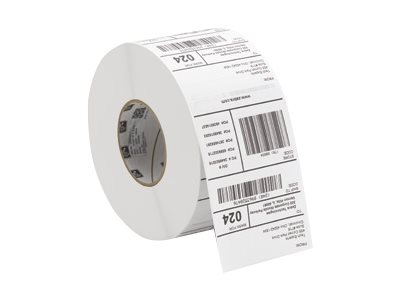 Zebra Z-Select 2000T - Papier - matt - permanenter Acrylklebstoff - Oberseite beschichtet - 139 Mikron - weiß - 102 x 51 mm 2500 Etikett(en) (2 Rolle(n)