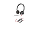 Poly HP Poly Blackwire 3320 USB-C Stereo-Headset - für Microsoft Teams zertifiziert - + USB-C/A-Adapter - Kabelgebunden - 20 - 20000 Hz - 131 g - Kopfhörer - Schwarz