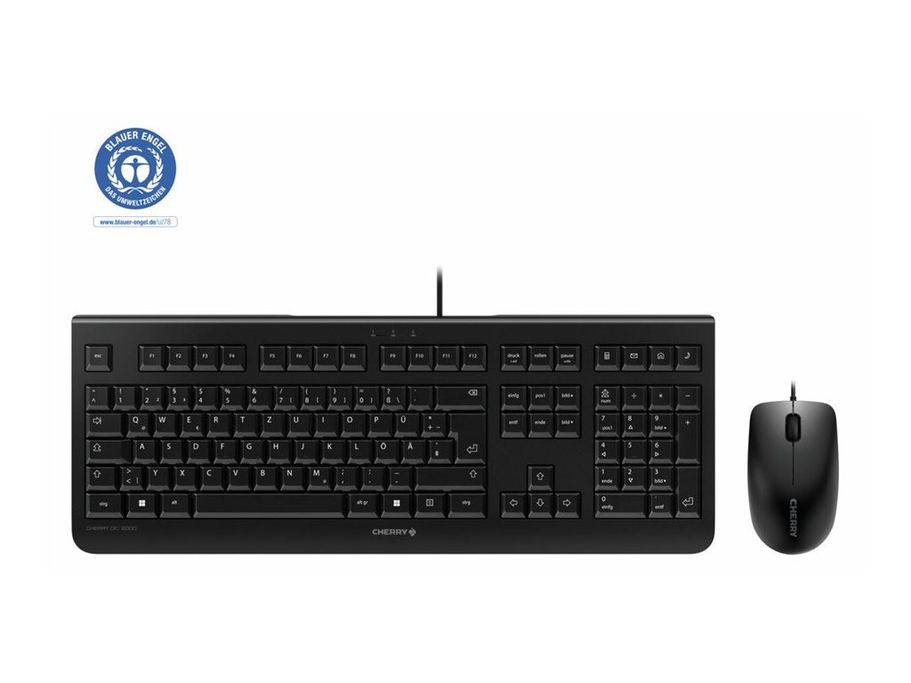 Cherry DC 2000 - Tastatur-und-Maus-Set - 100%