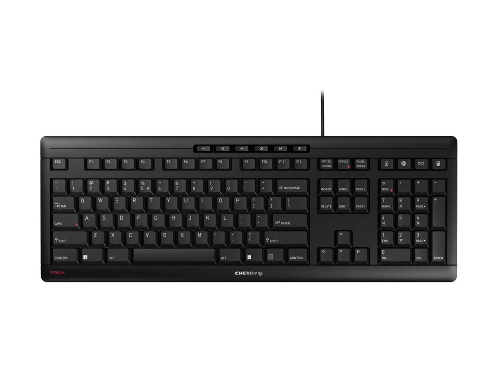 Cherry STREAM KEYBOARD - Tastatur - 100% - full