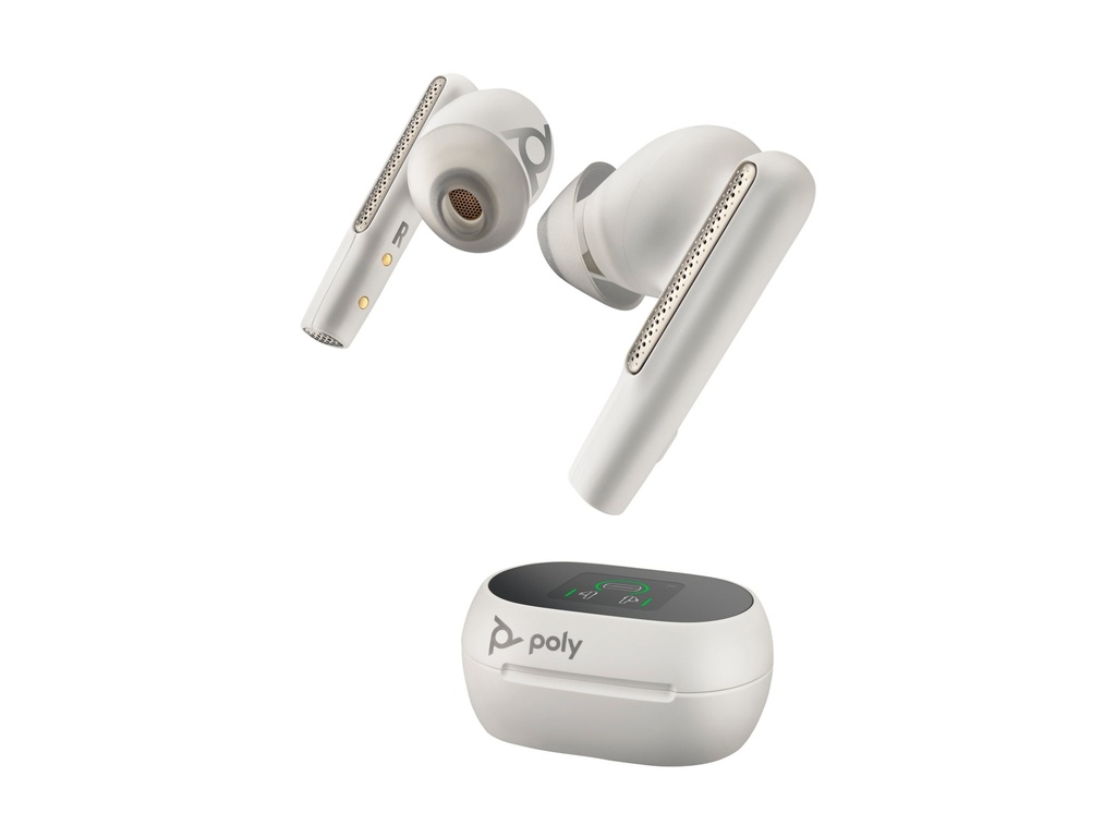 Poly Voyager Free 60/60+ Microsoft Teams Certified White Earbuds - Kopfhörer