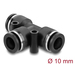 Delock Pneumatik Steckverbinder 10 mm mit zwei Befestigungslöchern T-Form