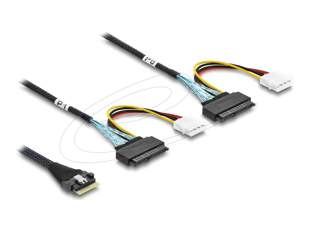 Delock Internes SAS-Kabel - 8i Slim SAS (SFF-8654)