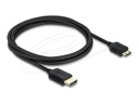 Delock Ultra High Speed - HDMI-Kabel - HDMI männlich zu 19-poliger Mini-HDMI männlich - 2 m - dreifach abgeschirmtes Koaxialkabel - Schwarz - 8K60Hz (7680 x 4320)
