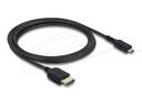 Delock High Speed - HDMI-Kabel - HDMI männlich zu 19 pin micro HDMI Type D männlich - 2 m - dreifach abgeschirmtes Koaxialkabel - Schwarz - 8K60Hz (7680 x 4320)