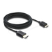 Delock Ultra High Speed - HDMI-Kabel - HDMI männlich zu 19 pin mini HDMI Type C männlich - 3 m - dreifach abgeschirmtes Koaxialkabel - Schwarz - 8K60Hz (7680 x 4320)