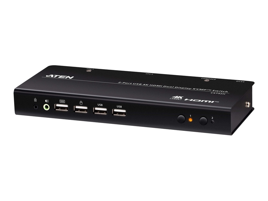 [CS742H] ATEN CS742H - KVM-/Audio-/USB-Switch - 4 x KVM/Audio/USB