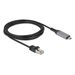 Delock USB LAN Kabel Type-C zu RJ45 Gigabit Ethernet - Kabel - Digital/Daten