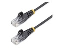 StarTech.com Black Slim CAT6 Ethernet Cable - Kabel - Netzwerk
