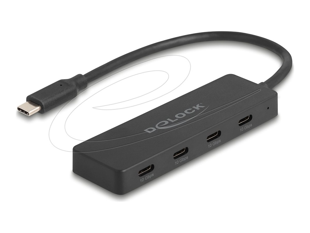 [64322] Delock Hub - 10 Gbps - 4 x USB-C - Desktop