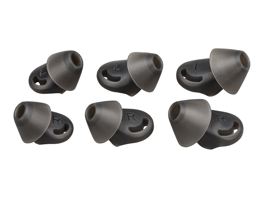 Poly HP Poly - Ohrstöpsel für Bluetooth-Headset - medium - Schwarz (Packung mit 2)