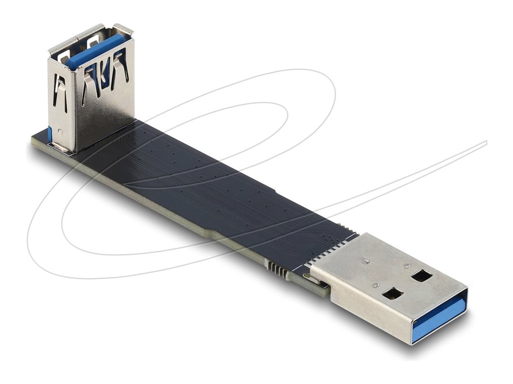 Delock USB-Adapter - USB (M) zu USB (W) gewinkelt